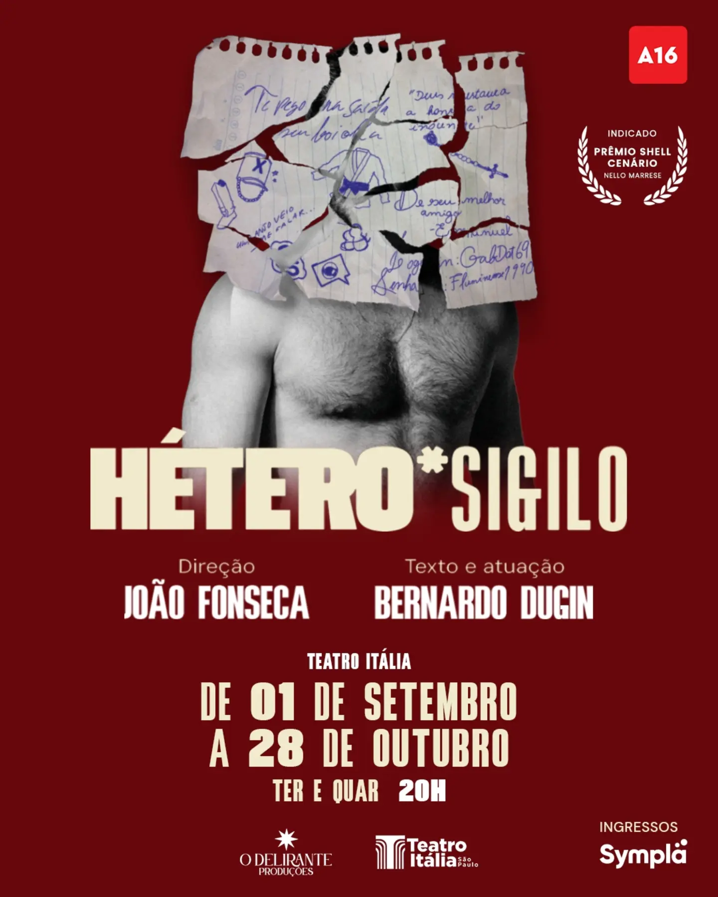 Espetáculo Hétero Sigilo estreia em São Paulo após sucesso de crítica e público no Rio de Janeiro