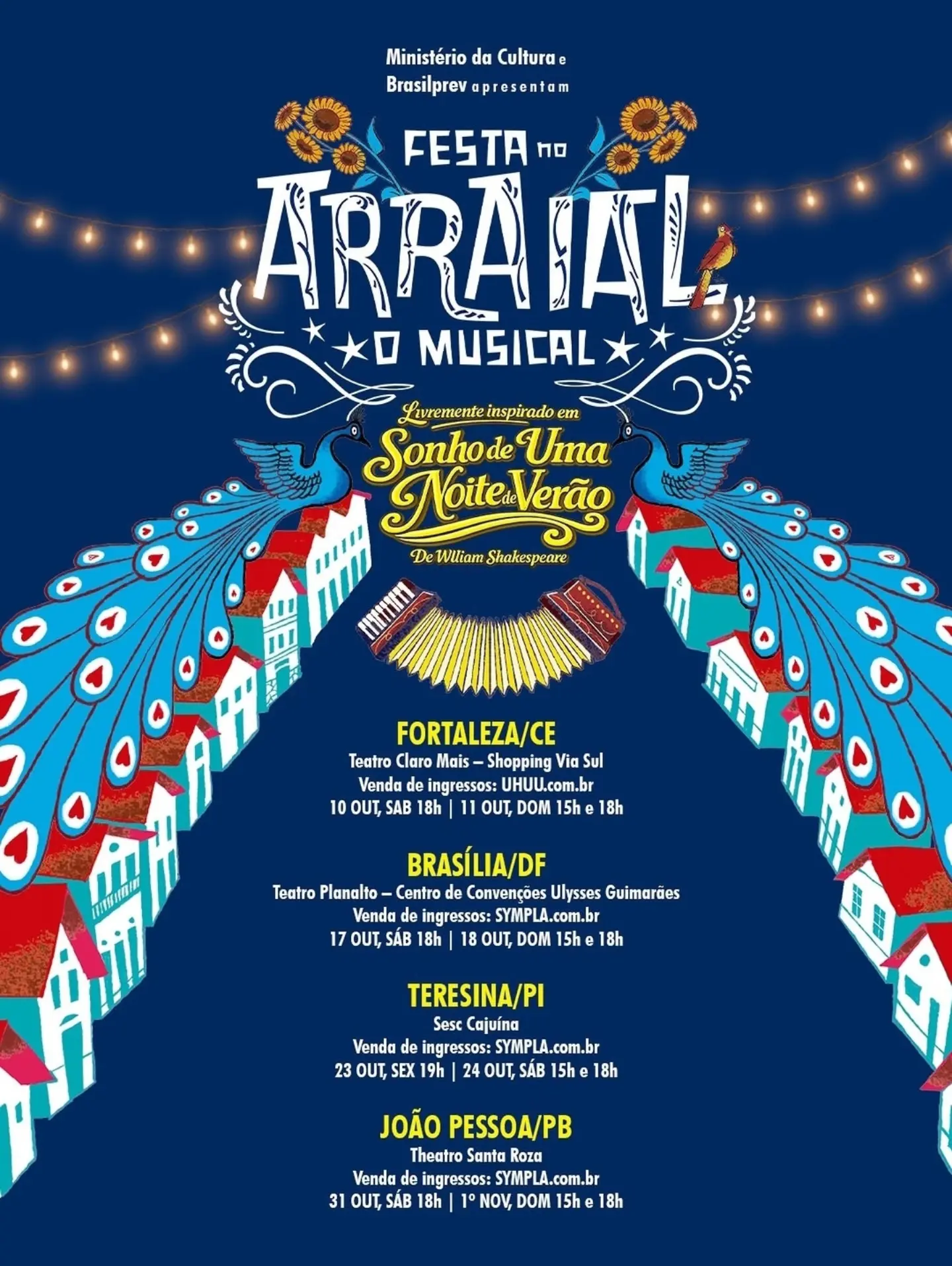 Espetáculo Festa no Arraial, O Musical inicia turnê nacional com inspiração em Shakespeare